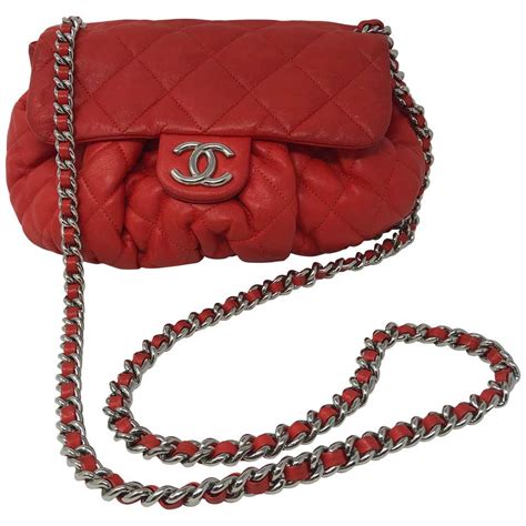 red Chanel crossbody bag